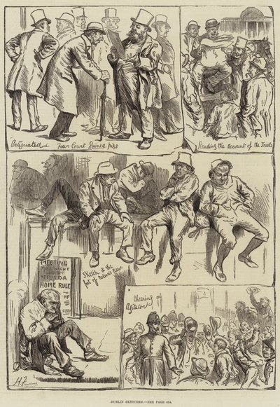 Dublin Schetsen door Harry Furniss